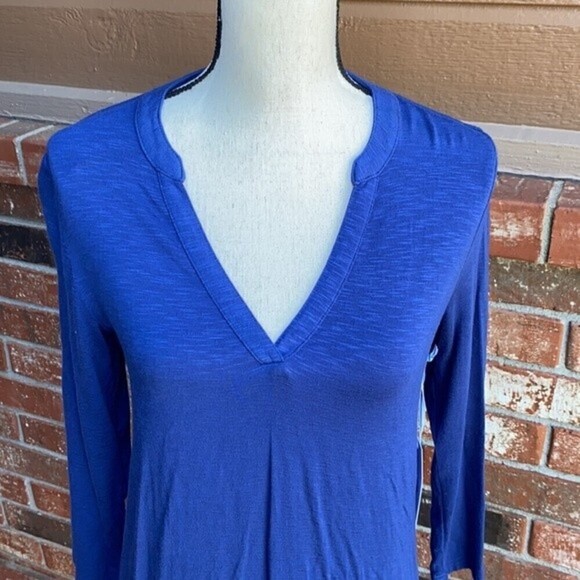 Southern Tide Jamie 3/4 Sleeve V-Neck Shift Dress - Picture 2 of 7